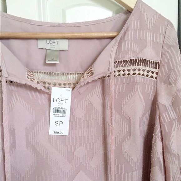 SOLD ⛔️ LOFT Textured Long Sleeve Dress NWT - Picture 3 of 5